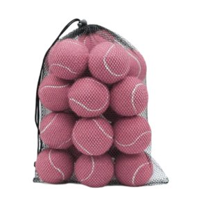 Ioensy - Bolas De Tenis De 20X Bolas Elásticas Para Jugar Con Perros Para Principiantes Entretenimiento Rosa Claro