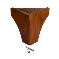 Rosen - Pata Para Cama Europea. Tipo L Ancho 16.5 Cm Color Rustico