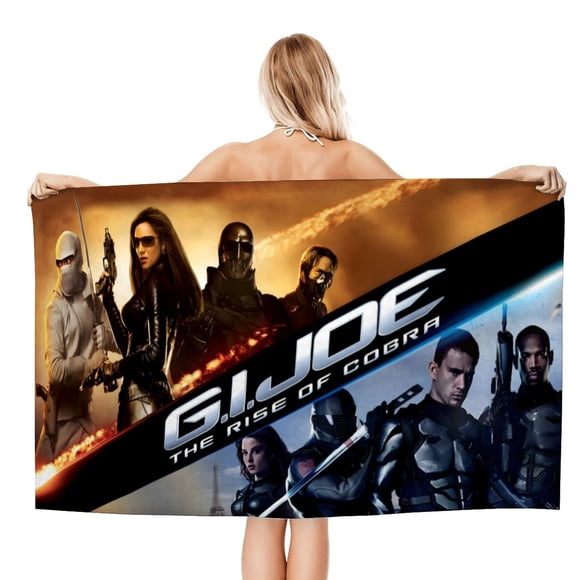 G.I. Joe Toalla de playa de secado rápido con diseño temático, regalo para mujeres y niñas, ideal para cumpleaños, fans, amantes de la música, uso en la playa o al aire libre, 78 × 160 cm