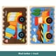 thumbnail image 1 of Creative Wooden Strip Puzzle, Children's Early Education Puzzle Cartoon Animal Story Traffic Fruit Double-sided Puzzle Board Toys, 1 of 3
