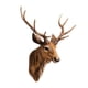 thumbnail image 4 of Montaje En Pared Cabeza De Ciervo Cabeza De Ciervo Cabeza De Animal Ciervo Marrón Buck Placa De Cabeza Falsa, 4 of 5