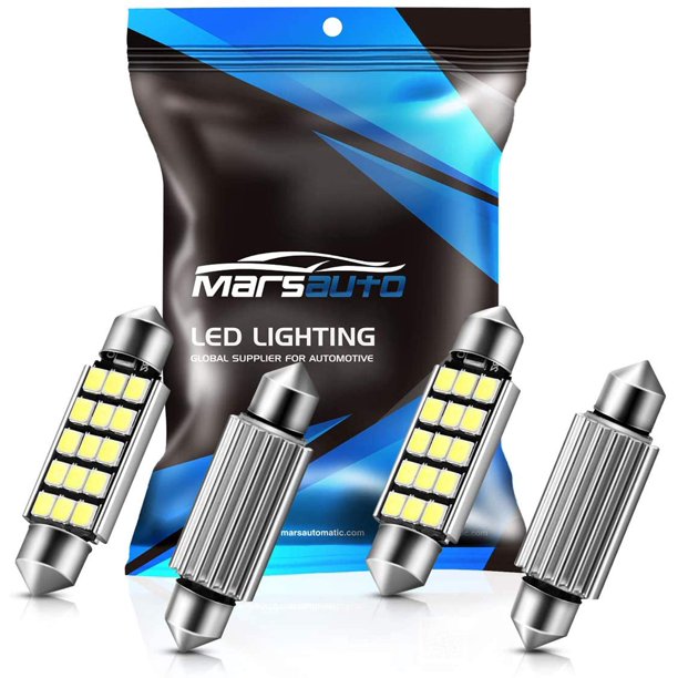 Bombillas LED Marsauto 578 extremadamente brillantes de 400 lúmenes, 6500 K, color blanco