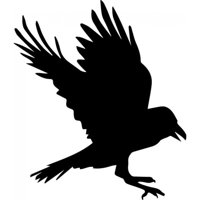 Rienda Libre Graphics - Decomural Raven Bird Ws-32900