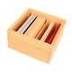 thumbnail image 2 of Caja de ayuda para enseñanza de madera, bandeja Montessori, caja de almacenamiento multifuncional, juguete educativo de madera para niños, guardería y, 2 of 5
