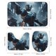 thumbnail image 3 of Robocop theme 4 piece Shower Curtain Set With Rugs Waterproof Bathroom Decor Set Includes Bath Mat U shaped Rug Toilet Lid Cover And Curtain With Hooks, 3 of 6