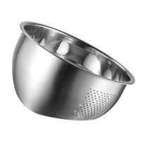 Magideal - Colador De Cocina De Acero Inoxidable, Colador De Arroz, Colador De Cuenco, Colador De Alimentos, Colador Para Arroz, Carne, Frutas, Y Frijoles