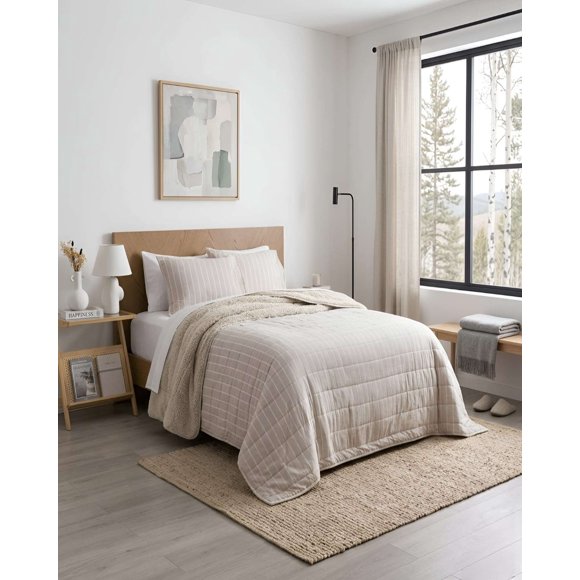 Quilt Palma Cationic King Con Reverso De Chiporro Suave