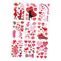 Bothyi - 9 Pegatinas Para Ventana Del Día De San Valentín, Calcomanías Artísticas Para Fiesta De San Valentín, Boda