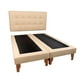 thumbnail image 2 of Cama Dos Plazas Lino Beige sin colchón, 2 of 3