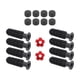 thumbnail image 1 of 8pcs mesa de reemplazo de fútbol manipular empuñaduras de futbolín, con 2 pequeños pelotas de fútbol, ​​reemplazar piezas, accesorios de Balones de fútbol de color rojo brillante, 1 of 5