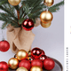 thumbnail image 4 of 24 bolas navideñas irrompibles de 3 cm para árbol de Navidad, bodas, cumpleaños y fiestas., 4 of 5