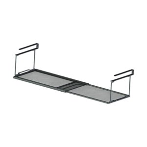 Magideal - Cesta Extensible Para Estante Inferior, Organización Para Ahorrar Espacio, Cesta Debajo Del Gabinete, Cesta Colgante De Pared Para Alimentos, Refriger Negro