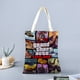 thumbnail image 2 of Grand Theft Auto (GTA) Bolso de tela con estampado de lienzo para mujer, bolsa de compras reutilizable y estética, con cremallera interior, regalo para mujer,40*40cm., 2 of 6