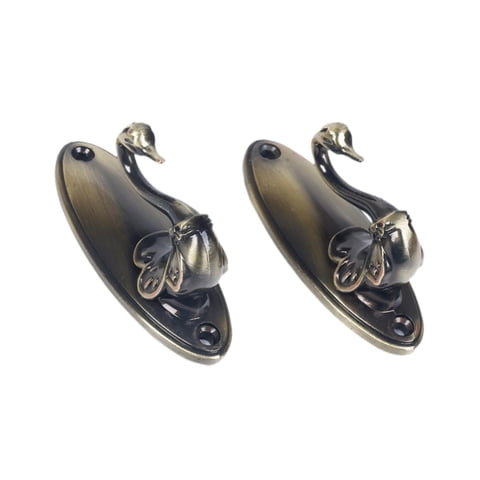 Magideal - 2X Ganchos Para Atar Cortinas, Juego De Ganchos Para Sombreros, Fácil De Instalar, Gancho Para Sujetar Cortinas Versátil, Soporte Para Colgar Cortinas Verde Oliva