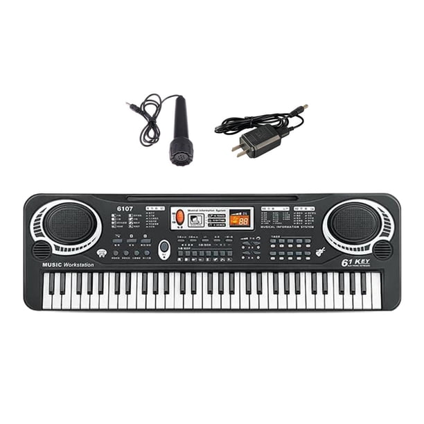 Teclado De Piano Para Niños Juguete De Educación Temprana Para Niños Y Niñas Principiantes Negro