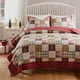 thumbnail image 2 of Juego de edredón Greenland Home Oxford 100% algodón King/Cal King Red, 2 of 4