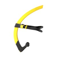 Magideal - Tubo De Respiración Frontal Para Natación, Buceo, Snorkel, Deportes Acuáticos Húmedos, Semisecos, Diseño Ergonómico, Equipo De Snorkel Para Natación P Amarillo