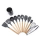 thumbnail image 1 of Utensilios De Cocina De Silicona, 12 Piezas, Sartén Antiadherente, Utensilios De Cocina, Espátula Con Mango De Madera, Cuchara Sopera, Raspador, Traje, 1 of 5