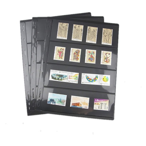 Hojas para Sellos MUDOR 10 Hojas 4 Filas 21,5x28 cm