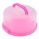 thumbnail image 1 of Portador de la torta portátil de plástico cupcake contenedor muffin caja de embalaje rosa, 1 of 5