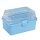 thumbnail image 4 of Organizador Caja De Almacenamiento Organización Del Hogar Cajas De Almacenamiento Transparentes Multifuncionales Azul, 4 of 5