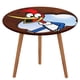 thumbnail image 1 of Pájaro Loco-theme Fitted Round Tablecloths Elastic Edged Table Covers Waterproof Table Cloth for Kitchen Holiday Party Tables Decor 150cm, 1 of 6