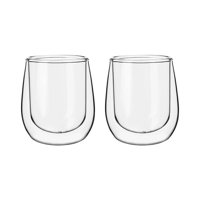 Set 2 Tazas Vidrio Doble Pared Expreso 80 Ml Simplit