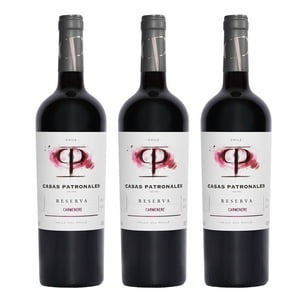 Casas Patronales - 3 Vinos Reserva Privada Carmenere, 750 Ml, 14.5%