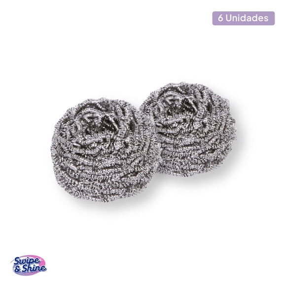 Set 6 Virutillas Esponja Metálica Para Cocina
