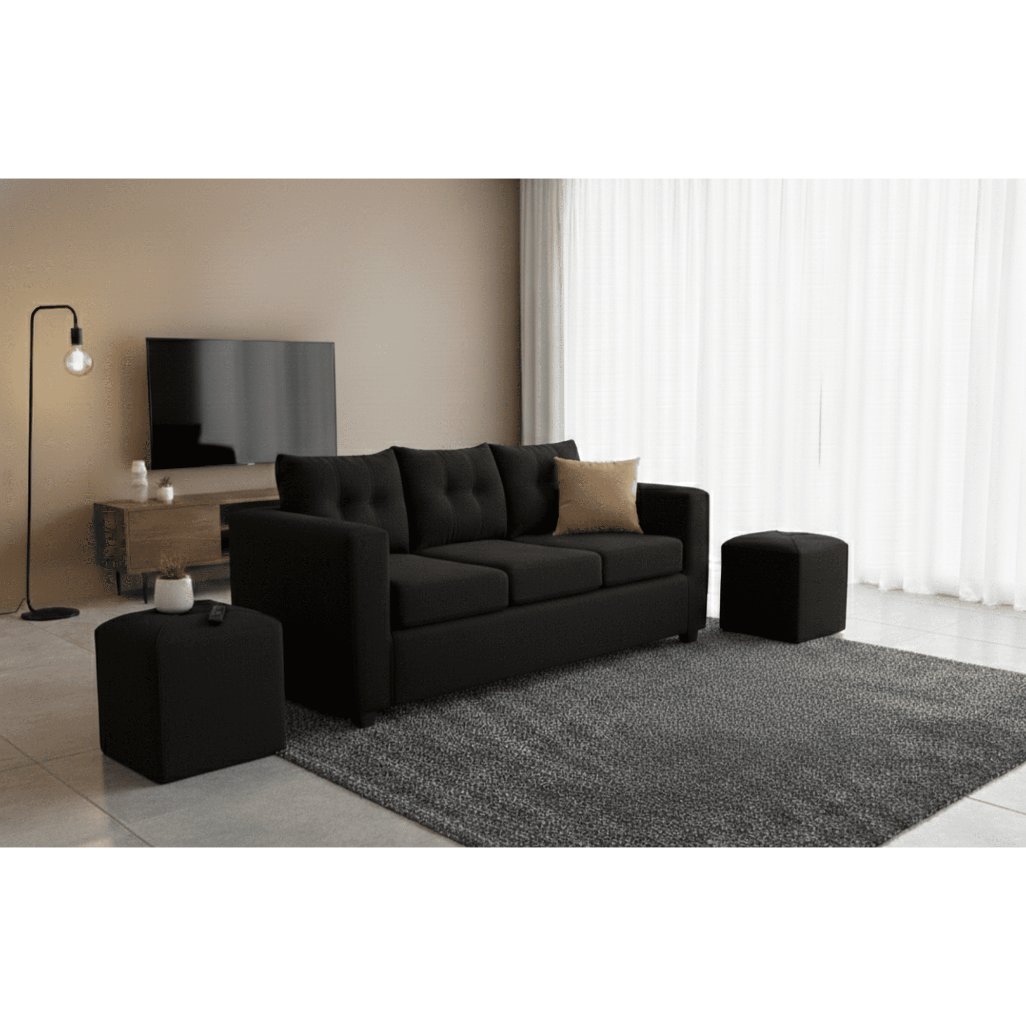 Fancy Hogar - Sofa Venecia 3 Cuerpos