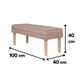 thumbnail image 3 of Banqueta Style Capitoné Beige Omega 100x40x40 cm, 3 of 3
