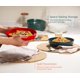 thumbnail image 3 of Juego de 4 tazones de pasta KooK de 1183 ml – rojo, 3 of 5