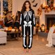 thumbnail image 3 of Just Love Women's Adult Onesie Skeleton Halloween Costume, 3 of 3