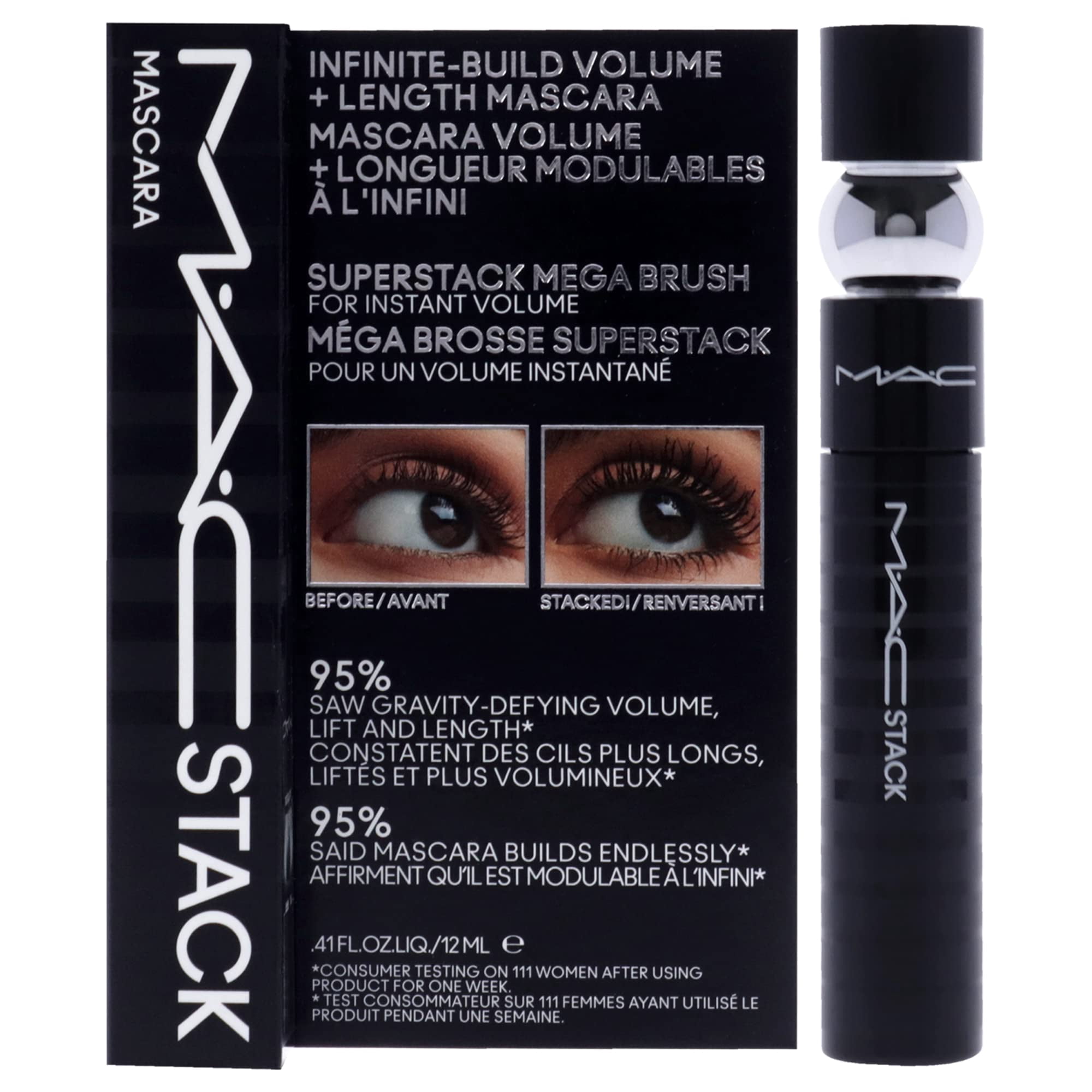Mascara Mac Stack Superstack Macro Brush, 12 Ml, Para Mujer