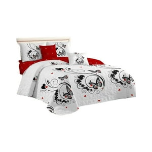 Genérico - Quilt Verano 2 Plazas+2 Fundas Verano Suave 13N67