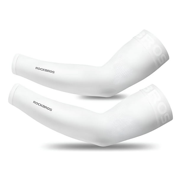 Mangas Rockbros Ciclismo, Deportes, Manejo, Uv400 Manguillas blanco L