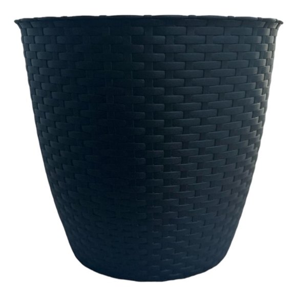 Macetero Rattan 30 Cm L Café / Arbusto Real
