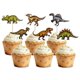 thumbnail image 1 of Decoración para magdalenas con diseño de dinosaurio KeaiBear, 30 unidades, 1 of 7