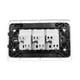 thumbnail image 2 of Pack 10 Interruptor Triple 9/12 10A 250V Blanco, 2 of 5