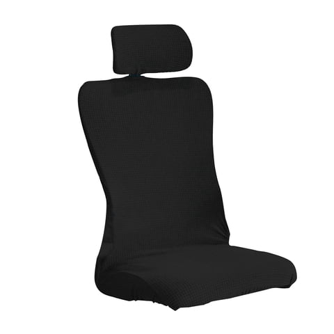 Magideal - Funda Extraíble Para Silla De Oficina Con Funda Para Reposacabezas, Cómoda, Resistente Al Agua, Con Cremalleras Duraderas, Ergonómica Para Silla De Or , Negro