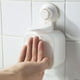 thumbnail image 4 of Dispensador de jabón de plástico con ventosa, moderno, sencillo, portátil, manual, para baño, sin perforaciones, para montar en la pared, blanco, 4 of 6