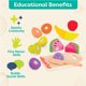 thumbnail image 3 of Set de comida Pretend Play de madera B. toys Chop n' Play Fruits, 3 of 6
