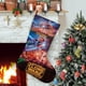 thumbnail image 1 of Star Wars Guerras Clónicas Tema: Calcetines de Navidad, fino lino blanco para colgar en escaleras y chimenea, decoración navideña para el hogar, regalo de Navidad. 45cm × 32cm, 1 of 5