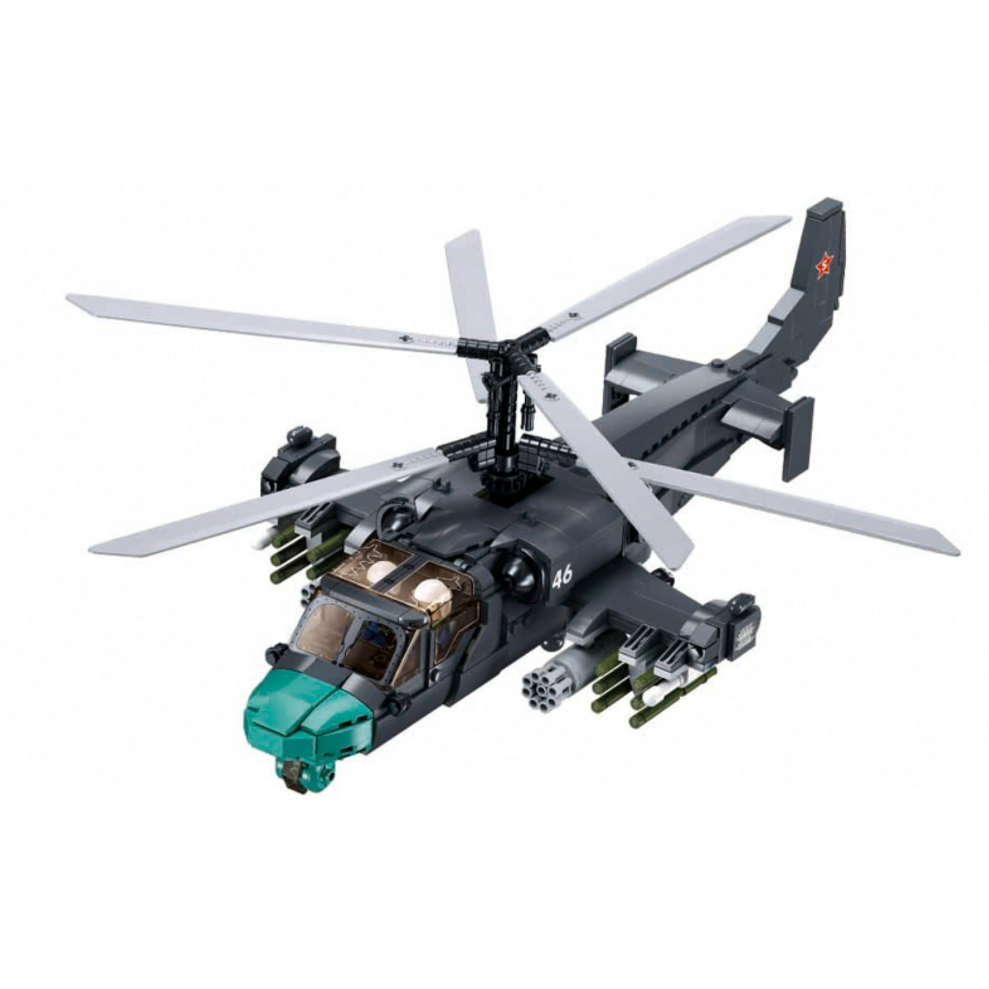 Sluban - Helicoptero Ataque Ruso Ka-52 Alligator, Compatible Lego