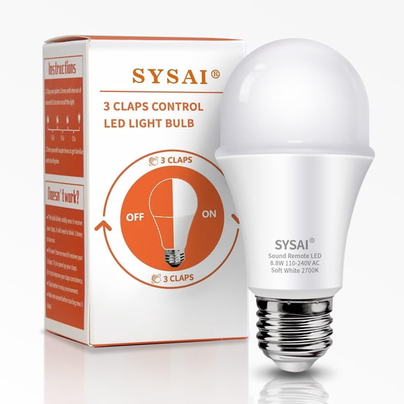 Bombilla LED SYSAI 8,8 W activada por palmadas para hogar inteligente