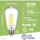 thumbnail image 2 of Bombilla LED Sigalux Edison ST58, filamento E26, 6 W, 2700 K, paquete de 12, 2 of 7