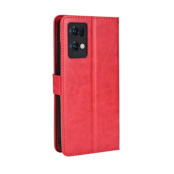 Funda tipo libro para OPPO Reno 7 Pro 5G, cartera todo‑en‑uno, funda multifuncional con tarjetero y correa de muñeca desmontable