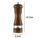 thumbnail image 2 of Juegos de molinillos de sal y pimienta de madera, molinillos de sal manuales clásicos, juegos de molinillos de pimienta recargables, 2 of 5