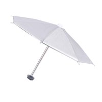 Magideal - Paraguas De 27Cm Para Cámara Con Montura Con Zapata, Protector De Sombra, Accesorios De Fotografía Multiusos, Cubierta Impermeable Para Lluvia Plateado