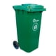 thumbnail image 2 of Basurero Contenedor Basura Qrubber 240 lts. verde Qrubber, 2 of 3